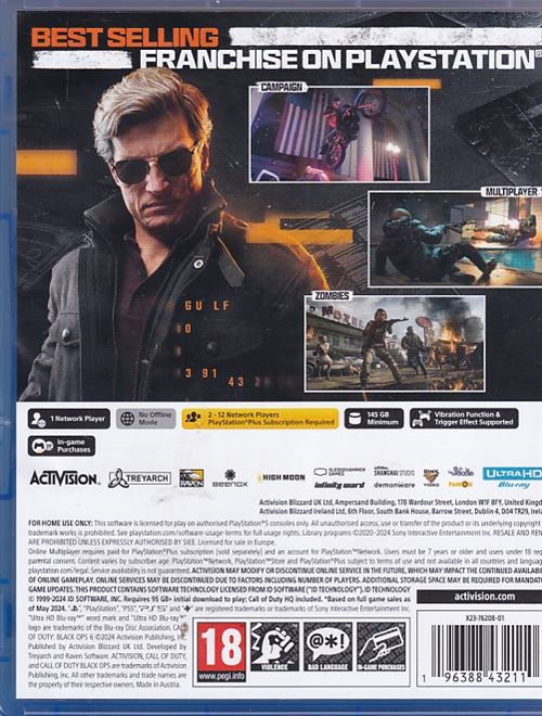 Call of Duty Black Ops 6 - PS5 (A Grade) (Genbrug)